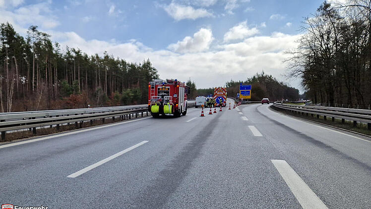 Vollsperrung auf A73 zwischen Bamberg und Hirschaid