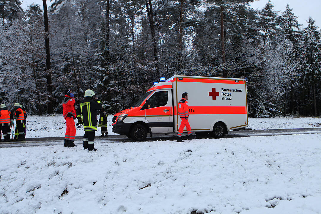 Kreis Ansbach: Auto kracht in Rettungswagen