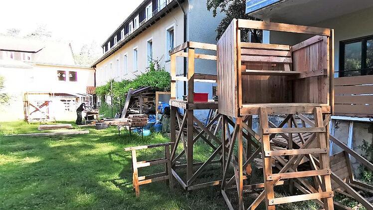 Arbeiten im Freien ermöglichten Klienten im Zuverdienst des ZIP einen geregelten Tagesablauf trotz Pandemie-Beschränkungen.  Fotos: Team des SPV