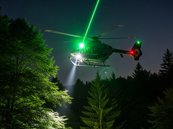 Coburg: Bei Vermisstensuche - Laser zwingt Heli zur Landung