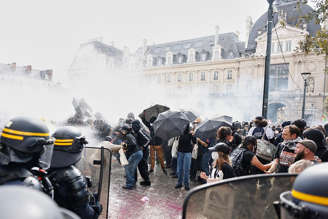Schulproteste in Frankreich