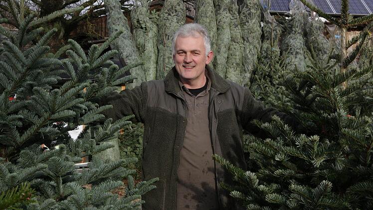 Herbert Geyer weiß, auf was es bei Christbäumen ankommt.  Foto: Barbara Herbst