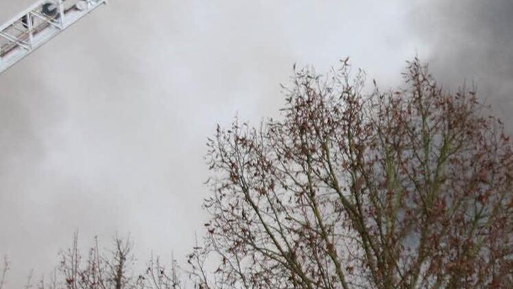 Großbrand in Maßbach. Foto: Dieter Britz