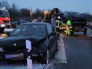 Eines der Unfallautos.  Foto: RK