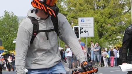 Der Motorrad-Korso zur Sternfahrt 2018. Foto: Barbara Herbst