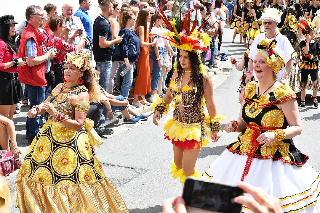 Umzug beim Samba-Festival in Coburg