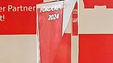 Die Auszeichnung „Förderprofi 2024“.
