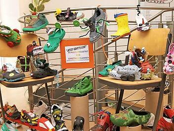 Das "Schu(h)l-Projekt" der Ganztagesklassen ist in dieser Woche noch im Ritz in Eltmann zu sehen.