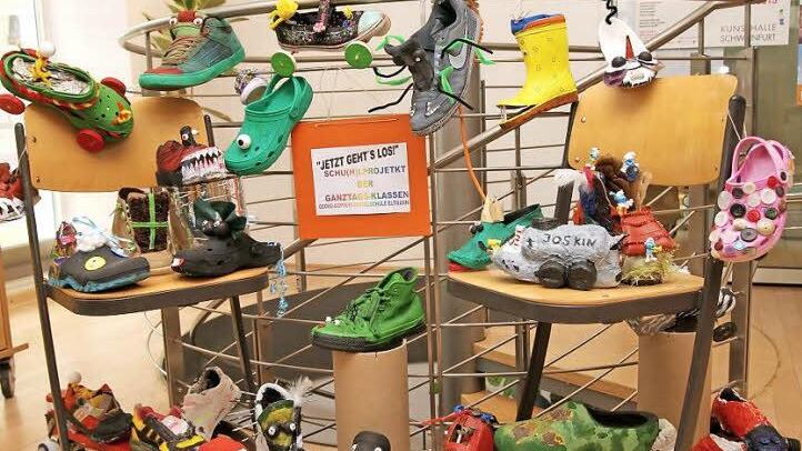 Das "Schu(h)l-Projekt" der Ganztagesklassen ist in dieser Woche noch im Ritz in Eltmann zu sehen.