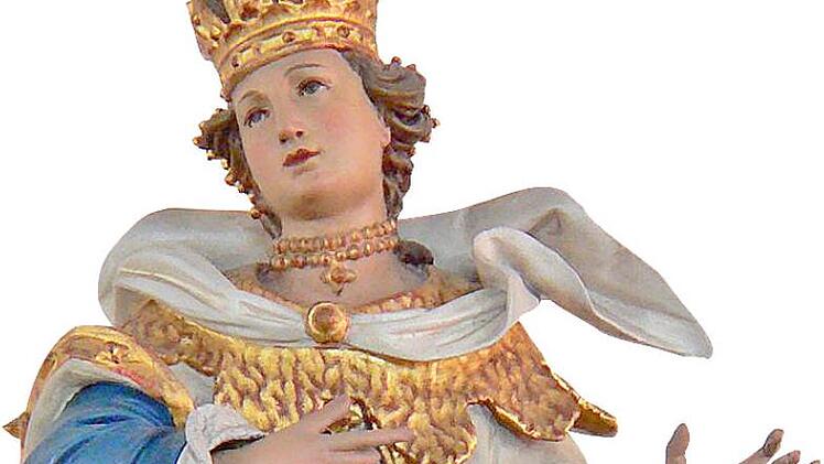 Eine Figur der heiligen Kunigunde findet sich auch in der Pfarrkirche von Adelsdorf. Foto: Manfred Welker