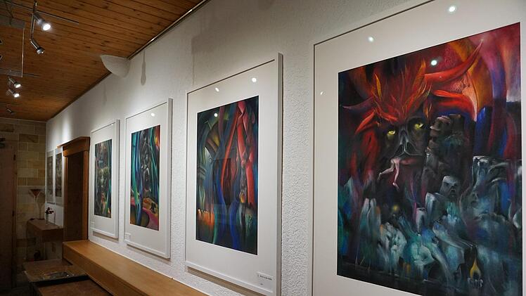 Blick in die Ausstellung  im Berggasthof  Hötzeleinprivat