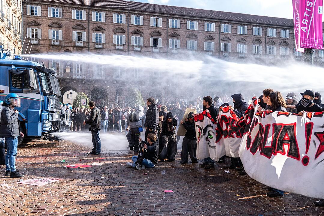 Generalstreik in Italien - Turin