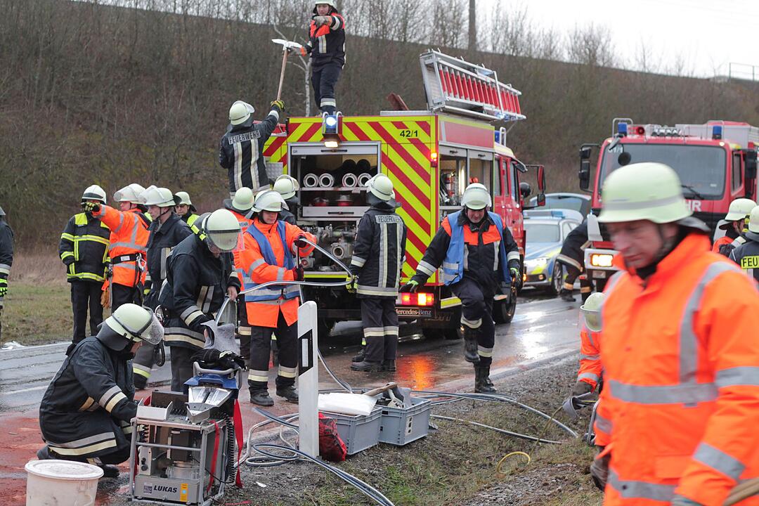Schwerer Verkehrsunfall in Karlstadt