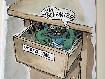 In welcher Rathausschublade verschwinden die Anträge der GAL? Karikatur: Marc Buchner