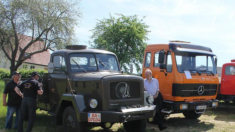 Auch einige Oldtimer-Lkws waren zu sehen.
