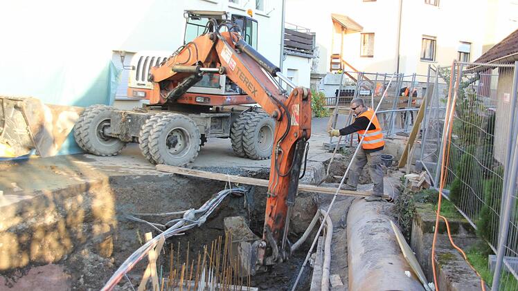 Während der Bauarbeiten am Zeyernbach Foto: Friedwald Schedel