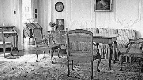 Die "Runde Eckstube", aufgenommen im Jahr 1958 Fotos: Archiv Rotenhan