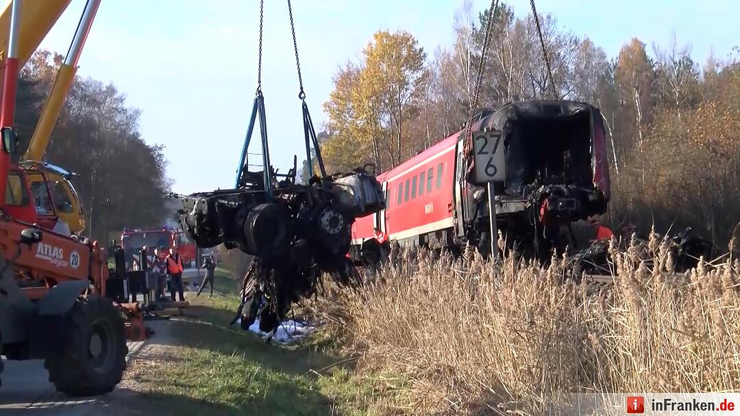 Bergung nach Zugunglück in Freihung