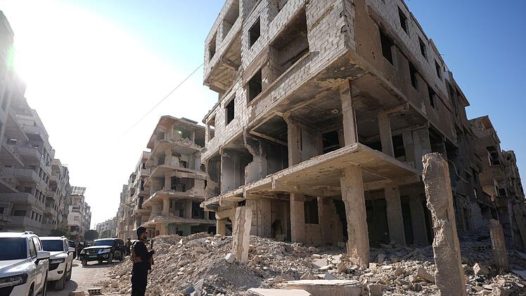 Zerbombtes Haus in Syrien