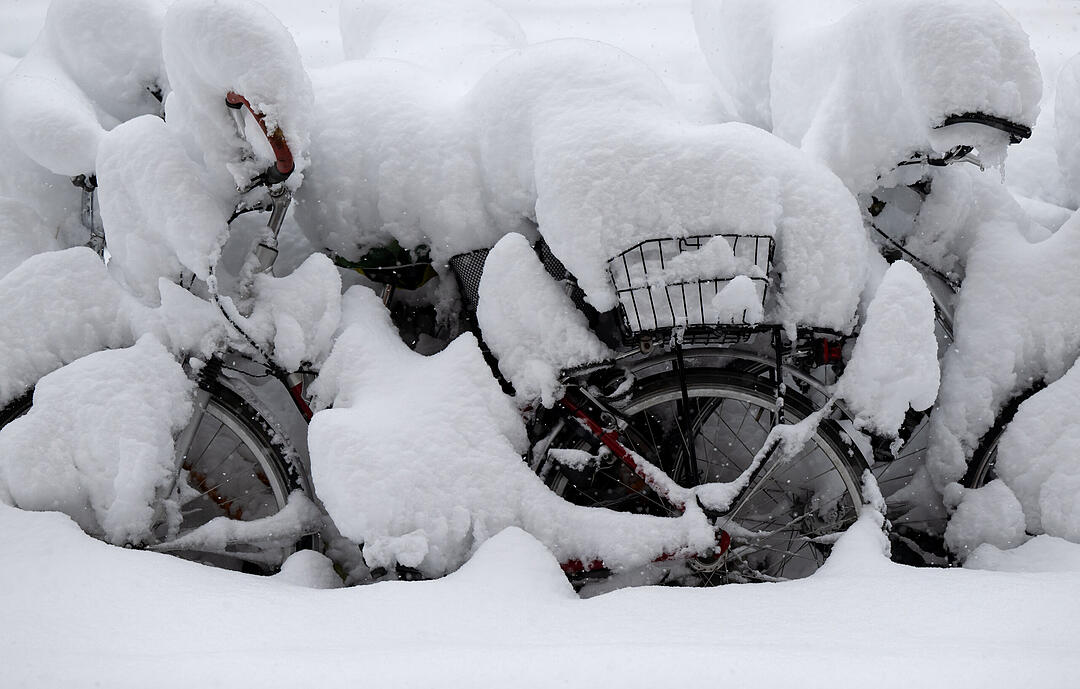 Wintereinbruch in Süddeutschland - München