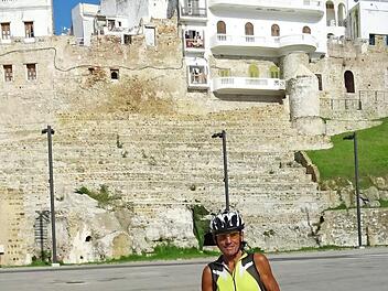 J&uuml;rgen P&ouml;hlmann war mit dem Fahrrad auch in Tanger in Marokko.