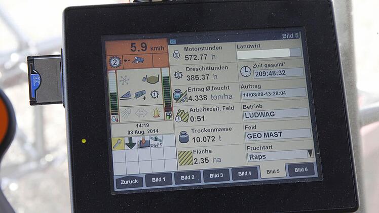 Die Daten werden auf dem Bordcomputer gespeichert.  Foto: Sebastian Martin