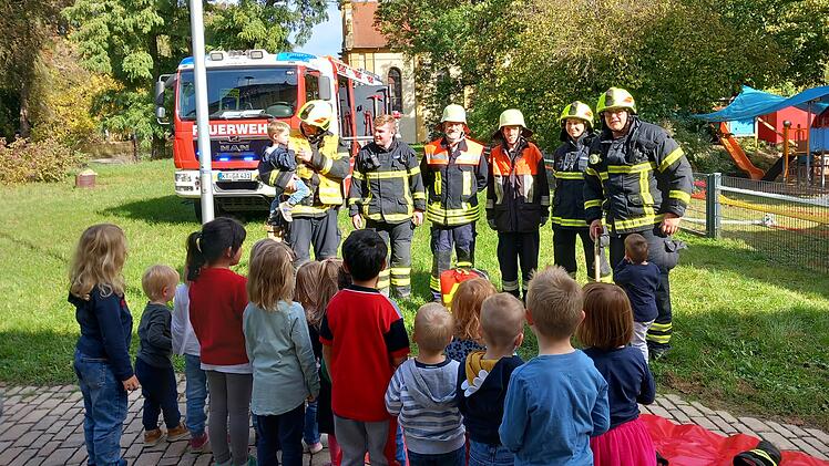 Volkach: Brandschutzübung im Haus für Kinder erfolgreich - "haben die Kinder vorbereitet"