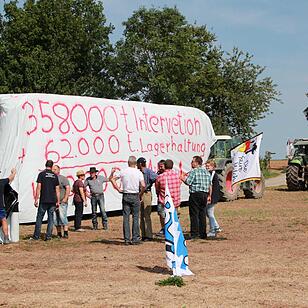 Bad Kissingen: Protest der Milchbauern