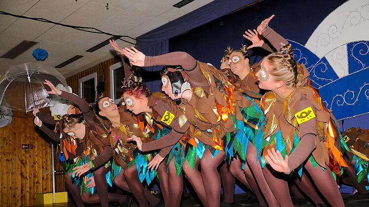 Dance Generation der Faschingsfreunde Aura mit dem Thema: "DAL - Die Auraer Luftpost. Gerd Schaar