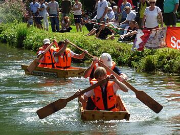 Das Brühtrogrennen auf der Wiesent in Nankendorf Foto: Thomas Weichert