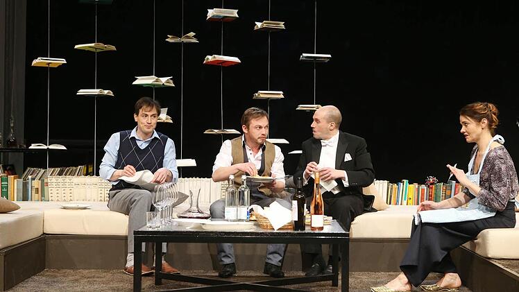 "Der Vorname": Szene aus der Coburger Erstaufführung im Theater in der Reithalle.Foto: Henning Rosenbusch