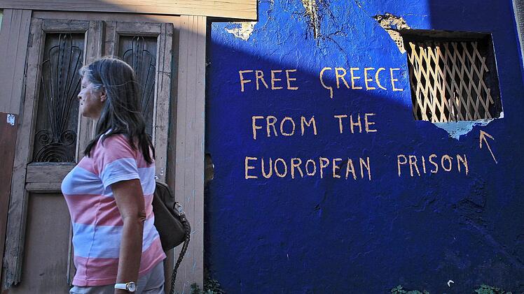 "Befreit Griechenland aus der europäischen Gefangenschaft" - dieser "Wunsch" könnte sich bald erfüllen.  Foto: Simela Pantzartzi, dpa
