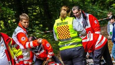 250 Einsatzkr&auml;fte waren im Einsatz. Foto: KFV Forchheim