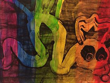 Die Kinder zeigten in ihren Arbeiten erstaunliche Kreativität, wie dieses Bild beweist. Foto: Ulrike Noll