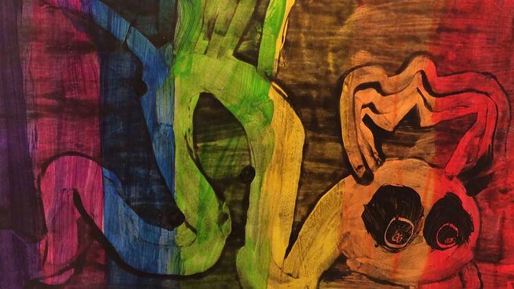 Die Kinder zeigten in ihren Arbeiten erstaunliche Kreativität, wie dieses Bild beweist. Foto: Ulrike Noll