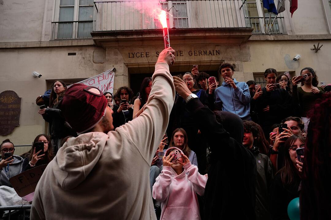 Schulproteste in Frankreich