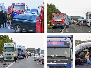 Ja was ist denn da los? Allzu neugierige Zeitgenossen behindern nicht nur auf der Autobahn oft die Rettungsarbeiten und filmen verletzte oder sogar getötete Mitmenschen.  Fotos: Berthold Diem