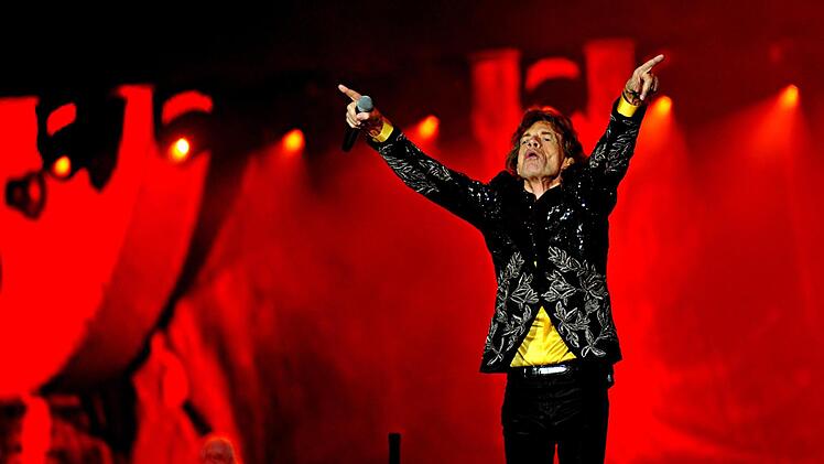 Die Rolling Stones im Münchner Olympiastadion.