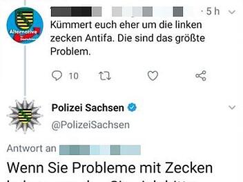 Tweet sächsische Polizei