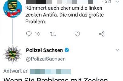 Tweet sächsische Polizei