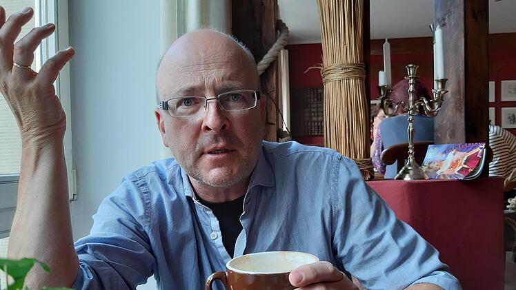 Auf ein Wort: Stefan Haufe im lockeren Gespräch mit unserem Reporter. Foto: Marco Meißner