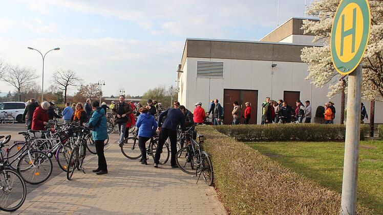 FT-Radtour über das Gelände der Bundespolizei. Foto: Michael Memmel