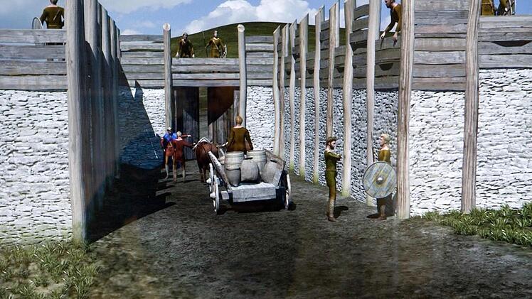 Sehr anschaulich zeigt im Fränkische-Schweiz-Museum ein Film das Leben auf dem Reisberg zur Zeit der Völkerwanderung. Foto: Barbara Herbst