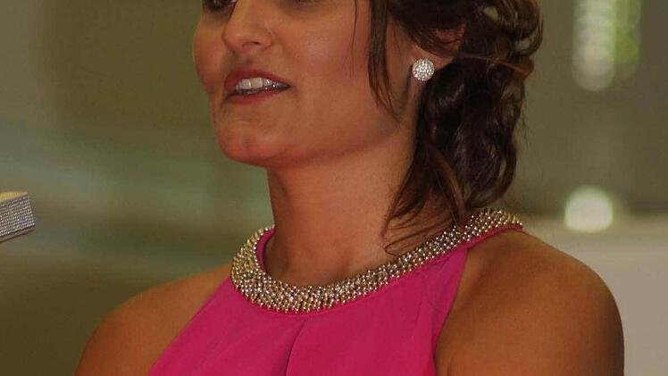 Nina Hoffmann hielt die Rede der Abiturienten. Foto: Sonja Adam