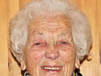 Geistig und körperlich trotz ihrer 95 Jahre auf der Höhe. Anna Ulrich aus Ditterswind. Foto: Helmut Will
