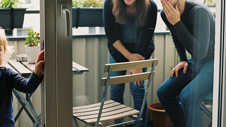 Ein Kleinkind hat seine Eltern auf dem Balkon ausgesperrt (Symbolbild)