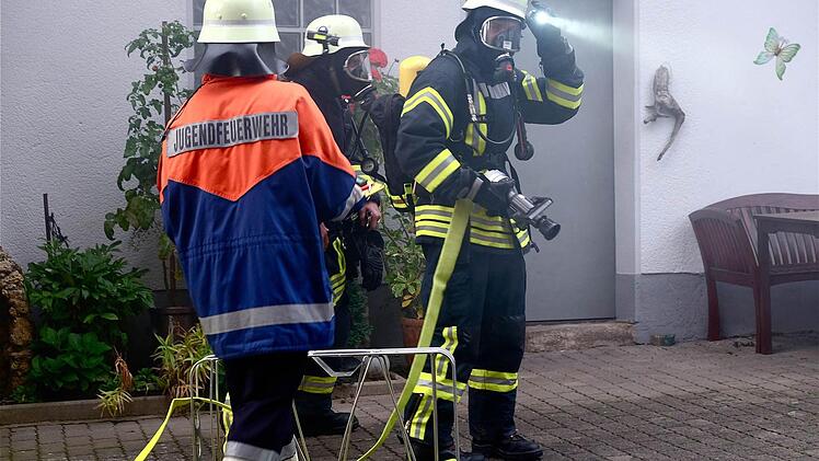 Die Herbstübung der Feuerwehr fand heuer in Westheim statt. Foto: Gerd Schaar