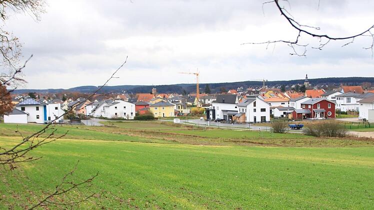 Das Baugebiet Häckersteig wird um einen Abschnitt VI erweitert. Ab 2019 soll das Ackerland im Vordergrund bebaut werden. Die Hecke (links) bleibt stehen.  Foto: Andreas Dorsch