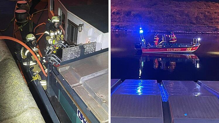 Brand auf Frachtschiff