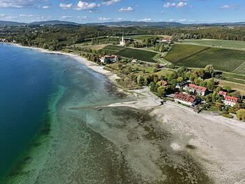 Niedrigwasser am Bodensee